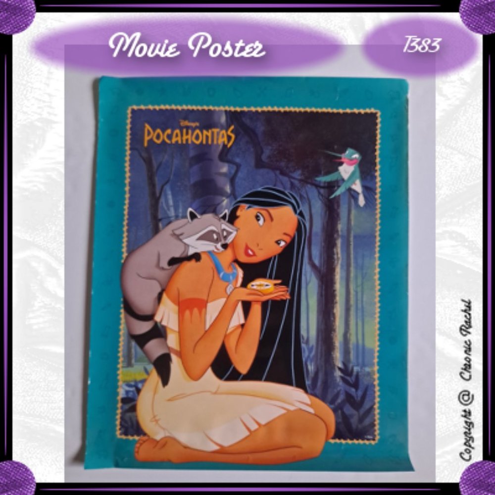 Pocahontas Vintage 1990's Movie Poster - Rolled Up - Picture 2 of 12